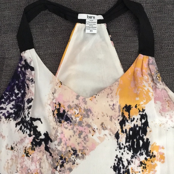 NWT Bar III sleeveless racer back blouse, size XS - Picture 2 of 5